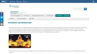 
                            2. Payment Information - Iowa Workforce Development