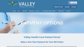 
                            3. Payment Options | Patient Portal -Valley Health Care, Inc. | Mill Creek ...