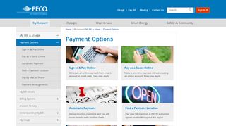 
                            3. Payment Options | PECO - An Exelon Company