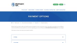 
                            9. Payment Options - Washington Gas