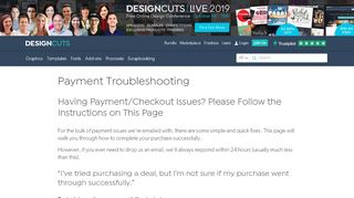 
                            4. Payment Troubleshooting - Design Cuts