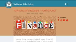 
                            2. Payments and Receipts - Parent Portal - Hail