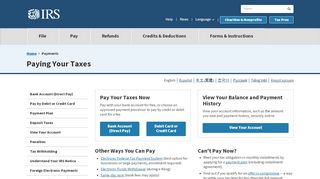 
                            5. Payments | Internal Revenue Service
