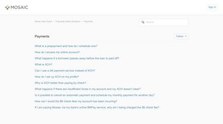 
                            4. Payments – Mosaic Help Center