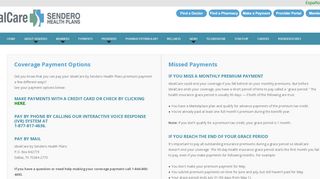 
                            4. Payments - Sendero Health Plans