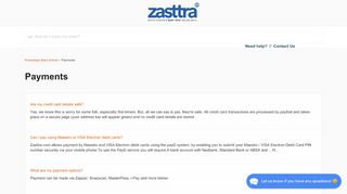 
                            7. Payments - Zasttra.com