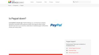 
                            10. Paypal down? Current status and problems • Is The Service ...