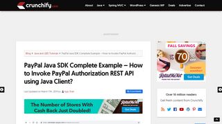 
                            2. PayPal Java SDK Complete Example - How to Invoke PayPal ...