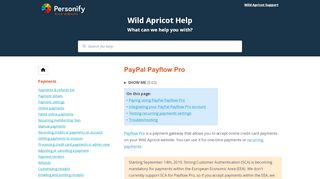 
                            7. PayPal Payflow Pro - Wild Apricot Help