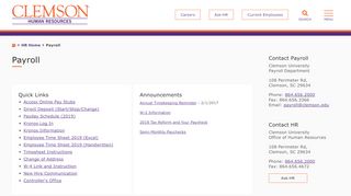 
                            3. Payroll - clemson.edu