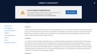 
                            1. Payroll | Human Resources | Liberty University