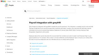 
                            10. Payroll Integration | greytHR |Zoho People