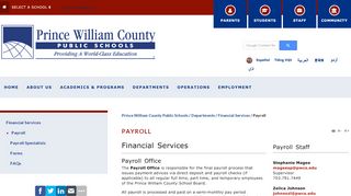 
                            4. Payroll - Prince William County Public Schools
