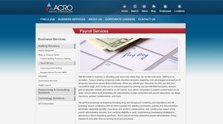 
                            4. Payroll Services - Acro Service Corporation