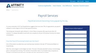 
                            6. Payroll Services - Affinity Payroll Services