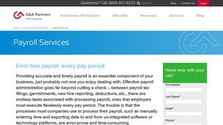 
                            2. Payroll Services | G&A Partners
