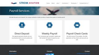 
                            2. Payroll Services - Strom Aviation