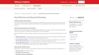 
                            4. Payroll Services – Wells Fargo Commercial