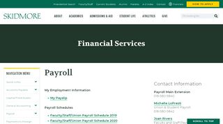 
                            9. Payroll - skidmore.edu