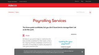 
                            6. Payrolling Services | Adecco USA