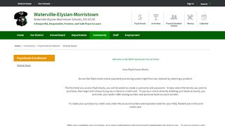 
                            7. Payschools Enrollment / Online Store - Waterville-Elysian-Morristown