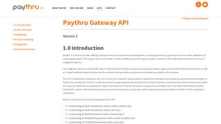 
                            9. Paythru Gateway API