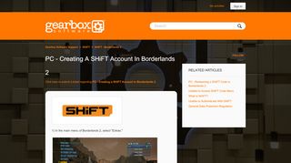 
                            3. PC - Creating a SHiFT Account in Borderlands 2 …