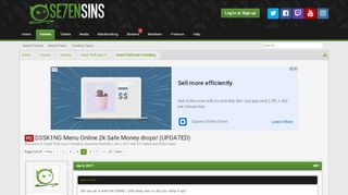 
                            5. PC D3SK1NG Menu Online 2k Safe Money drops! (UPDATED)