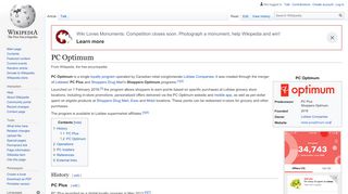 
                            11. PC Optimum - Wikipedia