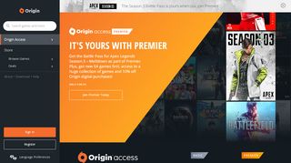 
                            7. PC Video Game Subscription – Origin Access