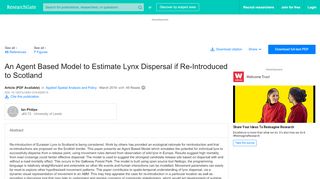 
                            6. (PDF) An Agent Based Model to Estimate Lynx Dispersal if Re ...