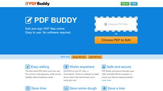 
                            9. PDF Buddy | Online PDF Editor