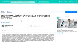 
                            9. (PDF) ENERGY MANAGEMENT SYSTEM IN ADHOC WIRELESS …