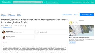 
                            8. (PDF) Internet Groupware Systems for Project Management ...