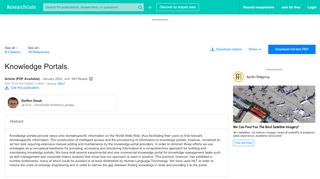 
                            7. (PDF) Knowledge Portals. - ResearchGate