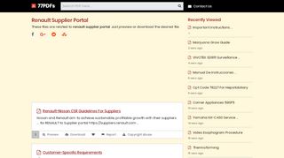 
                            9. [PDF] Renault Supplier Portal