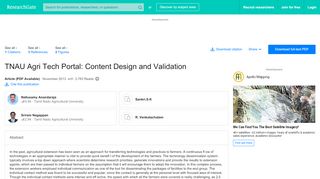 
                            9. (PDF) TNAU Agri Tech Portal: Content Design and Validation