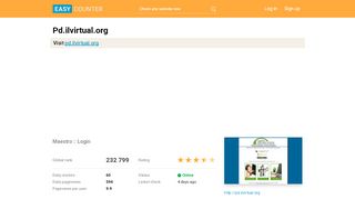 
                            9. Pd.ilvirtual.org: Maestro :: Login - Easy Counter