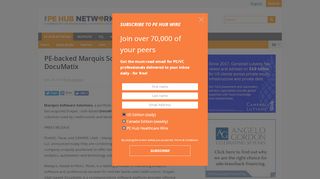 
                            6. PE-backed Marquis Software Solutions buys DocuMatix - PE Hub