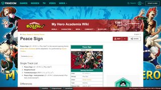 
                            9. Peace Sign | My Hero Academia Wiki | FANDOM powered by Wikia