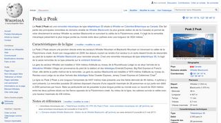
                            6. Peak 2 Peak — Wikipédia