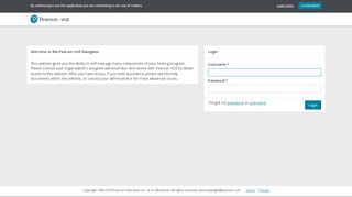 
                            4. Pearson VUE Navigator - Login