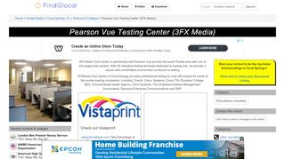 
                            3. Pearson Vue Testing Center (3FX Media), 7351 Wiles Rd, Ste ...