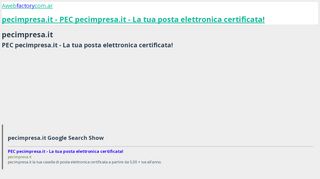 
                            4. pecimpresa.it - PEC pecimpresa.it - La tua posta ...