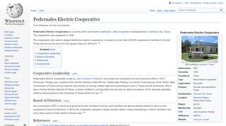 
                            4. Pedernales Electric Cooperative - Wikipedia