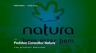 
                            6. Pedidos Consultor Natura | Captação de Pedido …