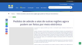 
                            4. Pedidos de adesão a atas de outras regiões agora podem ser ...