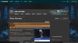 
                            5. Peer Review | Half-Life Wiki | FANDOM powered by Wikia