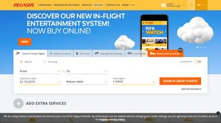 
                            2. Pegasus Airlines: Book Cheap Flight Tickets - Lowest Price Deals