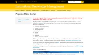 
                            3. Pegasus Mine Portal - Institutional Knowledge Management